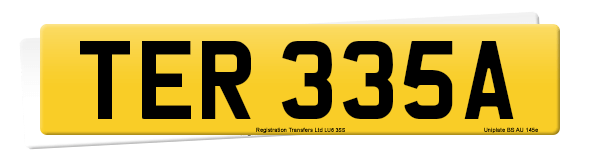 Registration number TER 335A